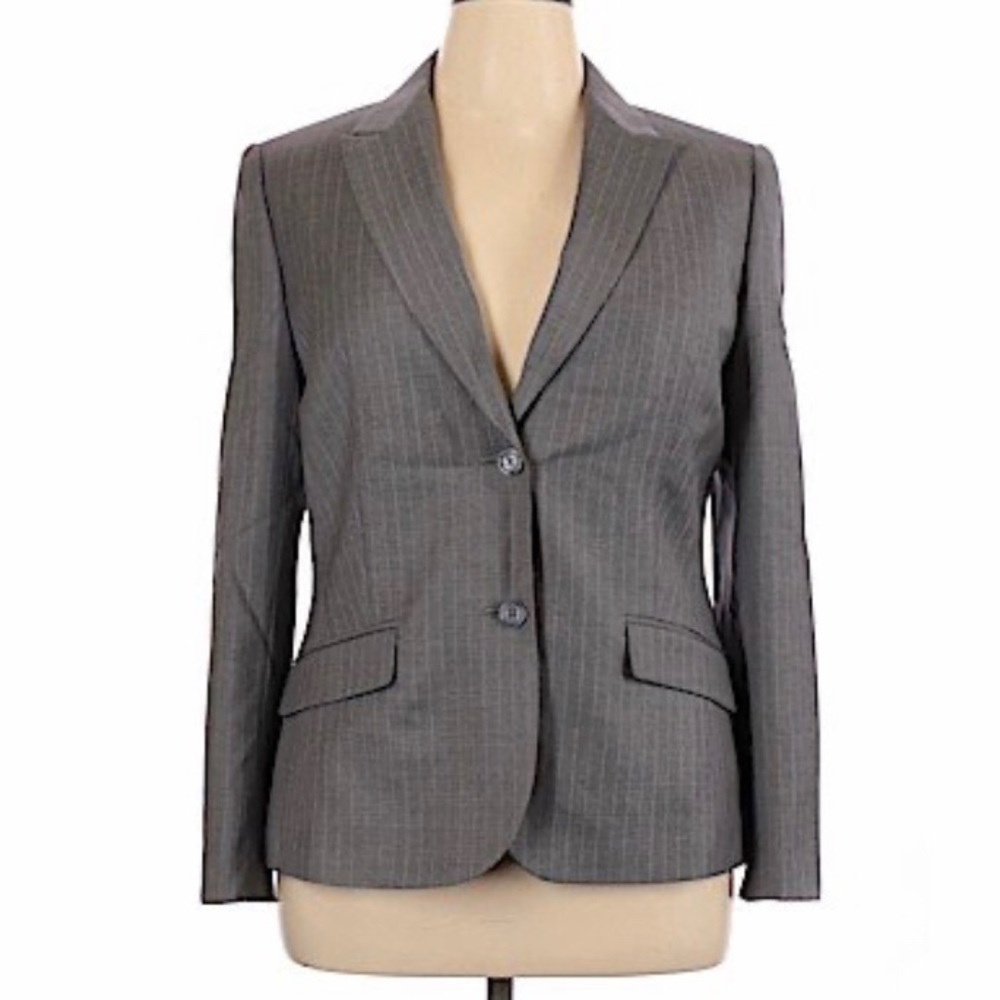 Brooks Brothers | 346 Gray Pinstripe Wool Blazer